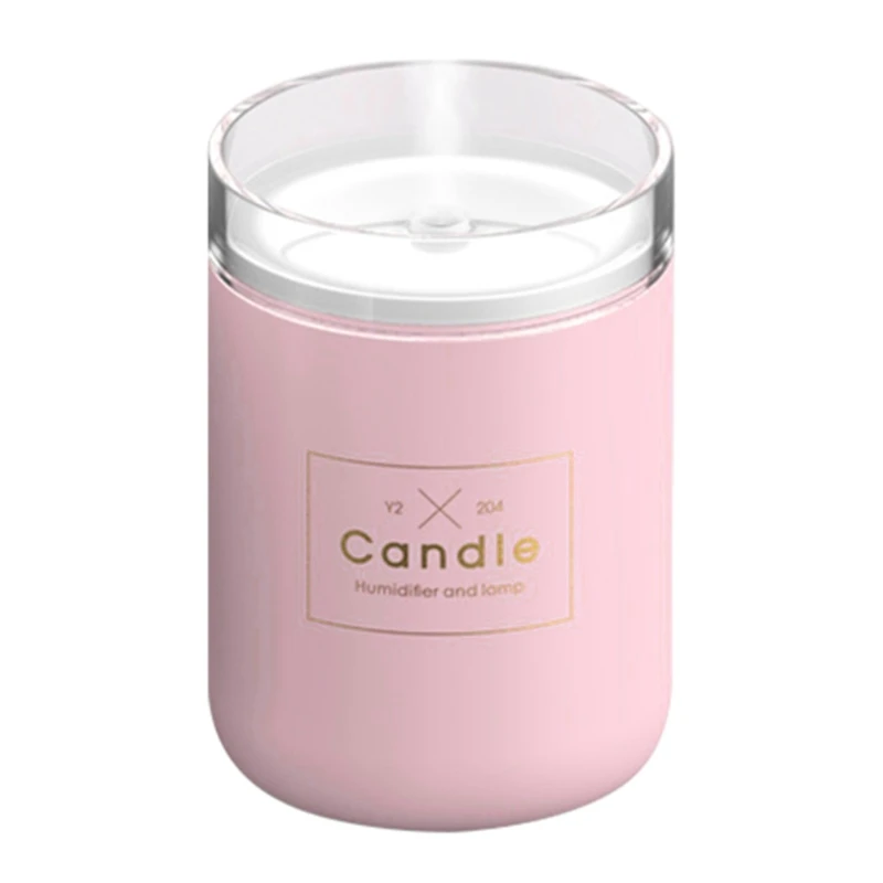 

Mini Cool Mist Humidifier Home Air Vaporizer Candlestick Aroma Essential Oil Diffuser Mist Maker with LED Night Light