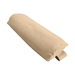 Ergonomic Memory Foam Neck Rest Pillow for Comfort and Relaxation (Beige pillow)
