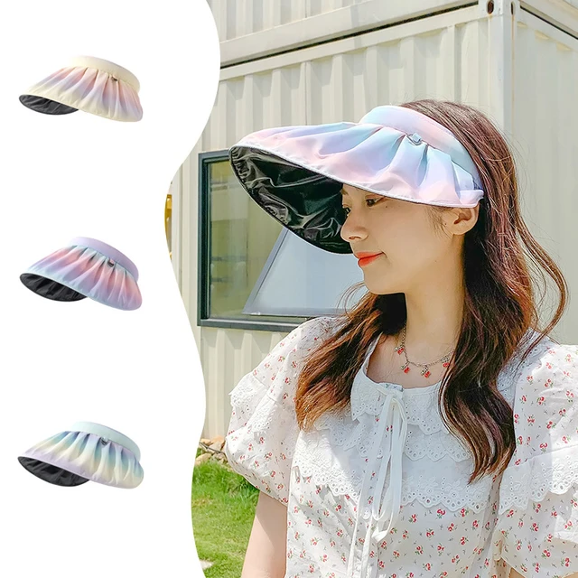 Summer Sunshade Hat UV Protection Hat for Women Outdoor Beach Soft Large  Wide Brim Bucket Caps Travel Beach Cap - AliExpress