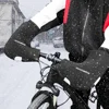 ROCKBROS Winter Bicycle Handlebar Warm Gloves Windproof Bike Mittens Neoprene Handlebar Mittens Hand Warmer Waterproof Bar Glove 6