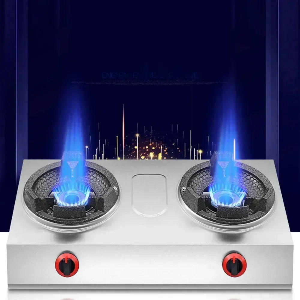 Fire Stove Commercial Gas Stove Single Home Liquefied Gas Medium High -pressure High Fire Double Stain Stainless