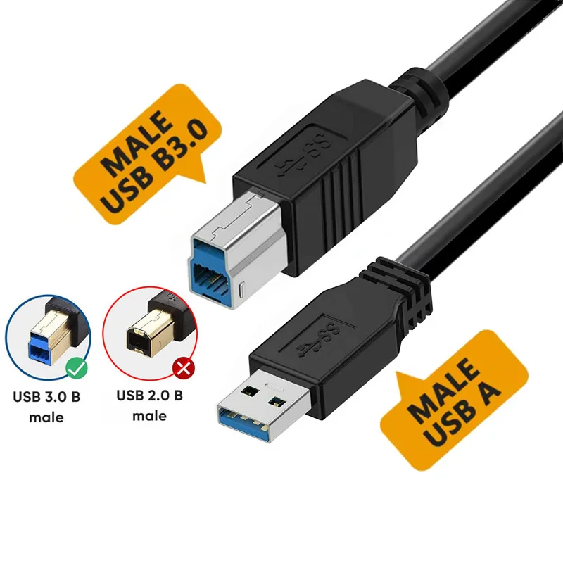 ตัวเลือกสินค้า สาย USB 3.0 คุณภาพสูง สำหรับเชื่อมต่ออุปกรณ์คอมพิวเตอร์และฮาร์ดดิสก์