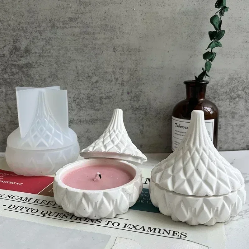 الإبداعية DIY الجبس شمعة كأس قالب رائحة شمعة حامل...