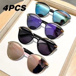 Pack of 4 Stylish Oversized Cat Eye Sunglasses for Women - Fashionable and Trendy Eyewear for Any Occasion (4PCS)