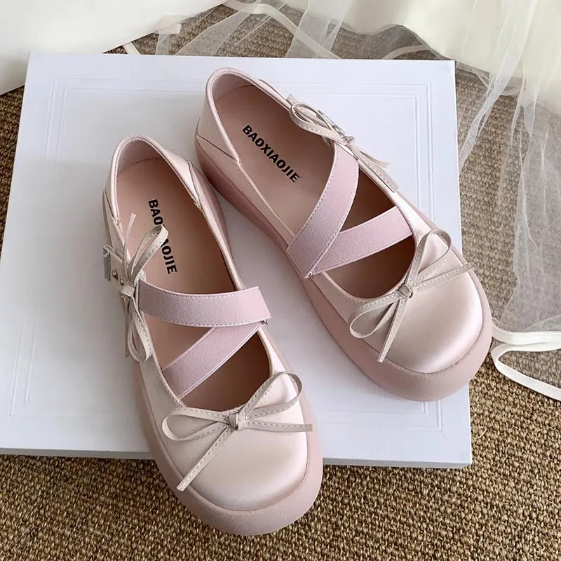 Women Flats Mary Janes 2024 Casual Rhinestones Spring Fashion Female Shoes Ballet Flat Slides Ladies Outside Sandals Footwear