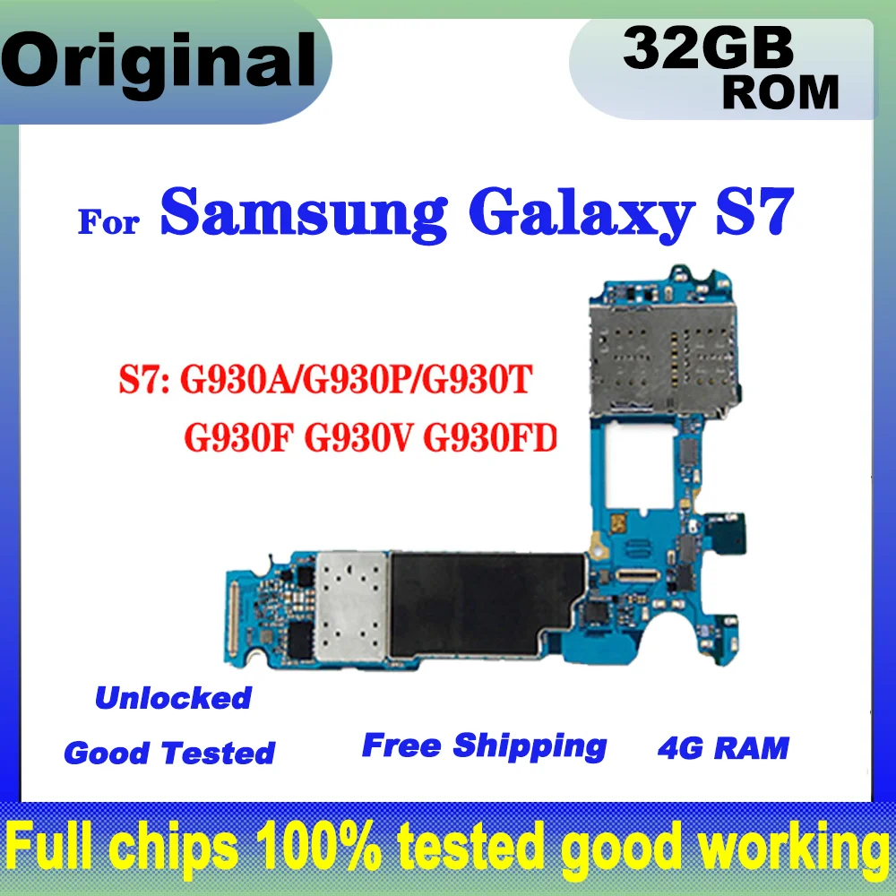 32GB Motherboard For Samsung Galaxy S7 edge G935F G935A G935V G935T