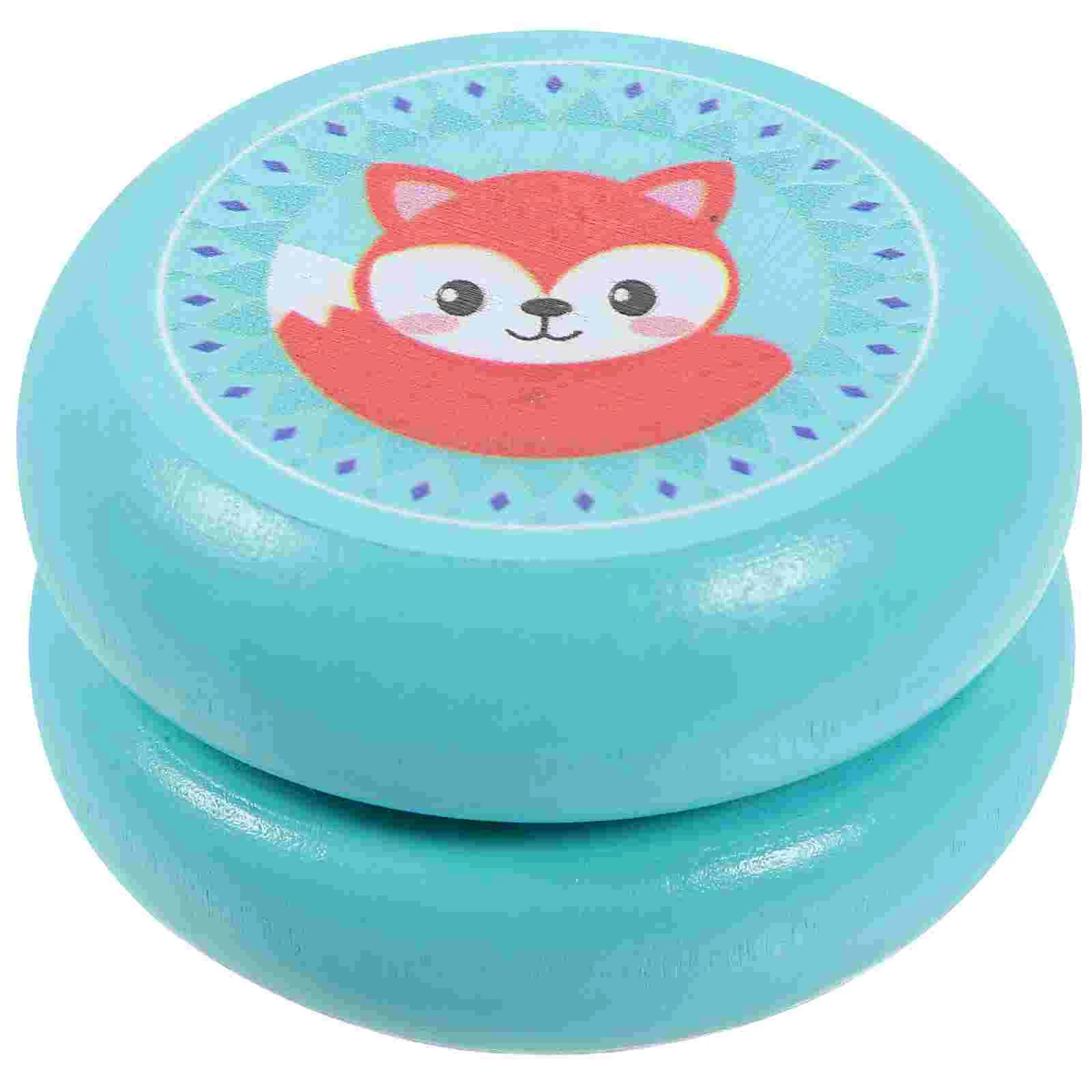 

Wooden Yoyo Ball Wood Yoyo Ball With String Cartoon Pattern Yoyo Ball for Kids