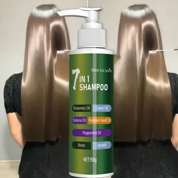 Shampoo 7 in 1, schiuma ricca e facile da risciacquare, rimuove la forfora, riduce i capelli rotti, controllo dell'olio a lunga durata, super soffice, forte riparazione dei capelli, doppie punte, spesse e morbide