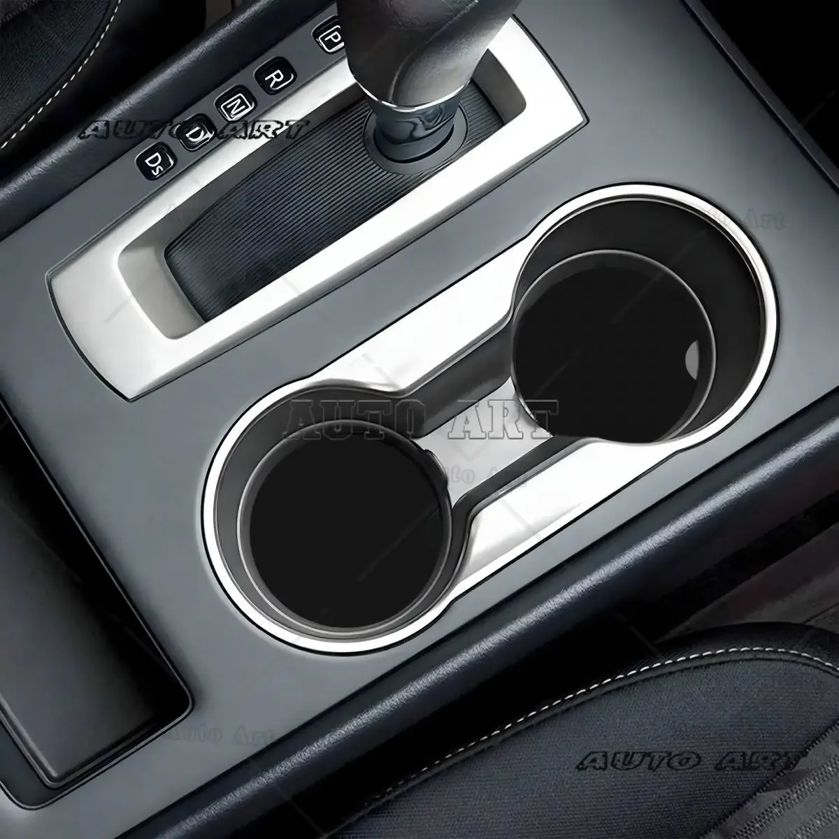 Car Cupholder Coaster 2 Pack,Ceramic Stone Coaster with a Finger Notch Cute Auto Accessories Gifts Retro Luxury Leopard