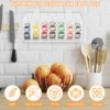 Acrylic Week Label Dispenser for Labels Stickers Tape Wall Mount Transparent 7 Slot Label Dispenser for Home School Office 3