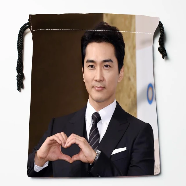 Custom KPOP Song Seung Heon Drawstring Bags Dust-Proof Fashion Print Fabric  Storage Bags Boys Girls Festive Gift 18X22cm 0824 - AliExpress