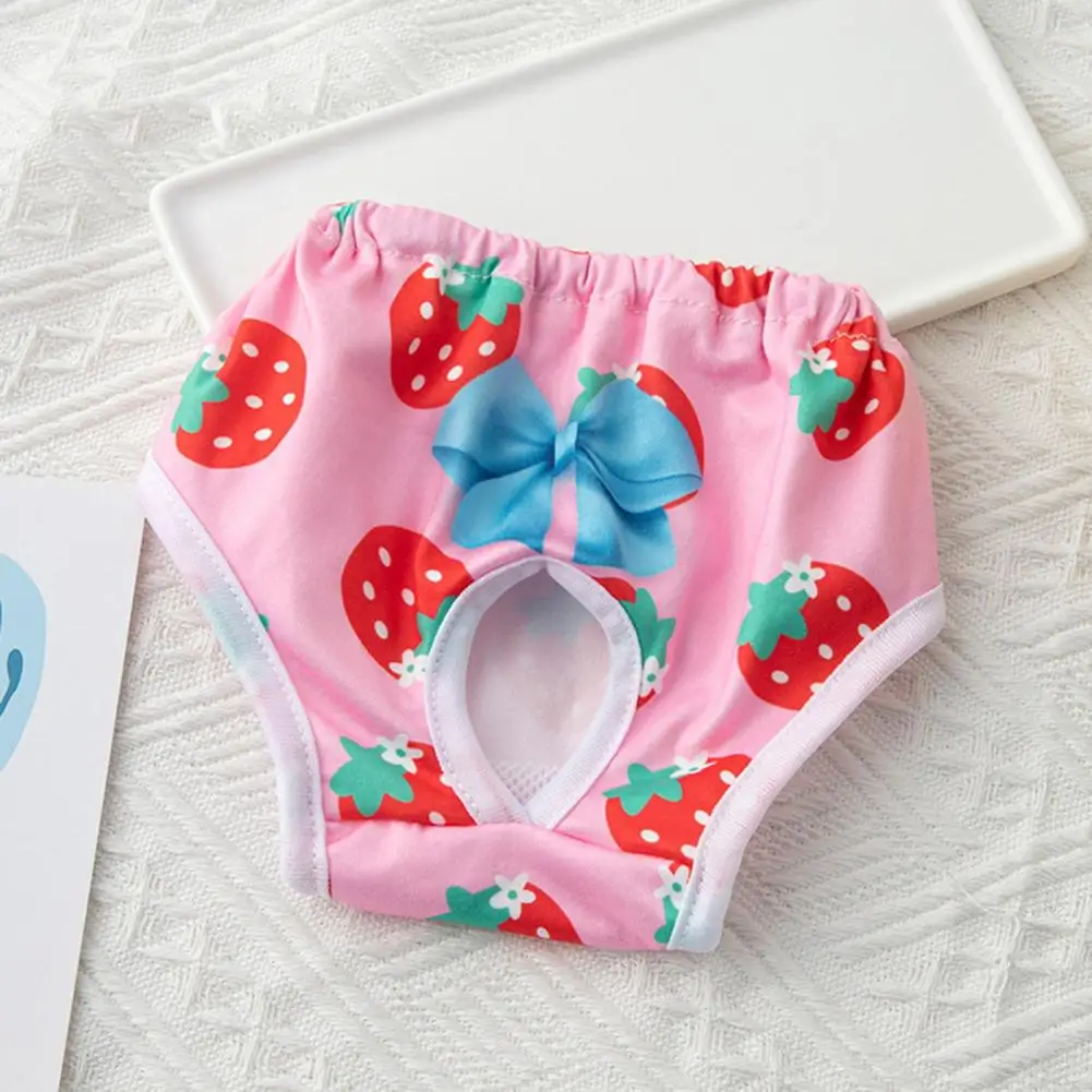 Dog Diapers for Heat Comfortable Absorbent Pet Menstrual Pants Physiological Diapers for Dogs Cartoon Patterned Puppy dog nappies dog diapers pet diapers