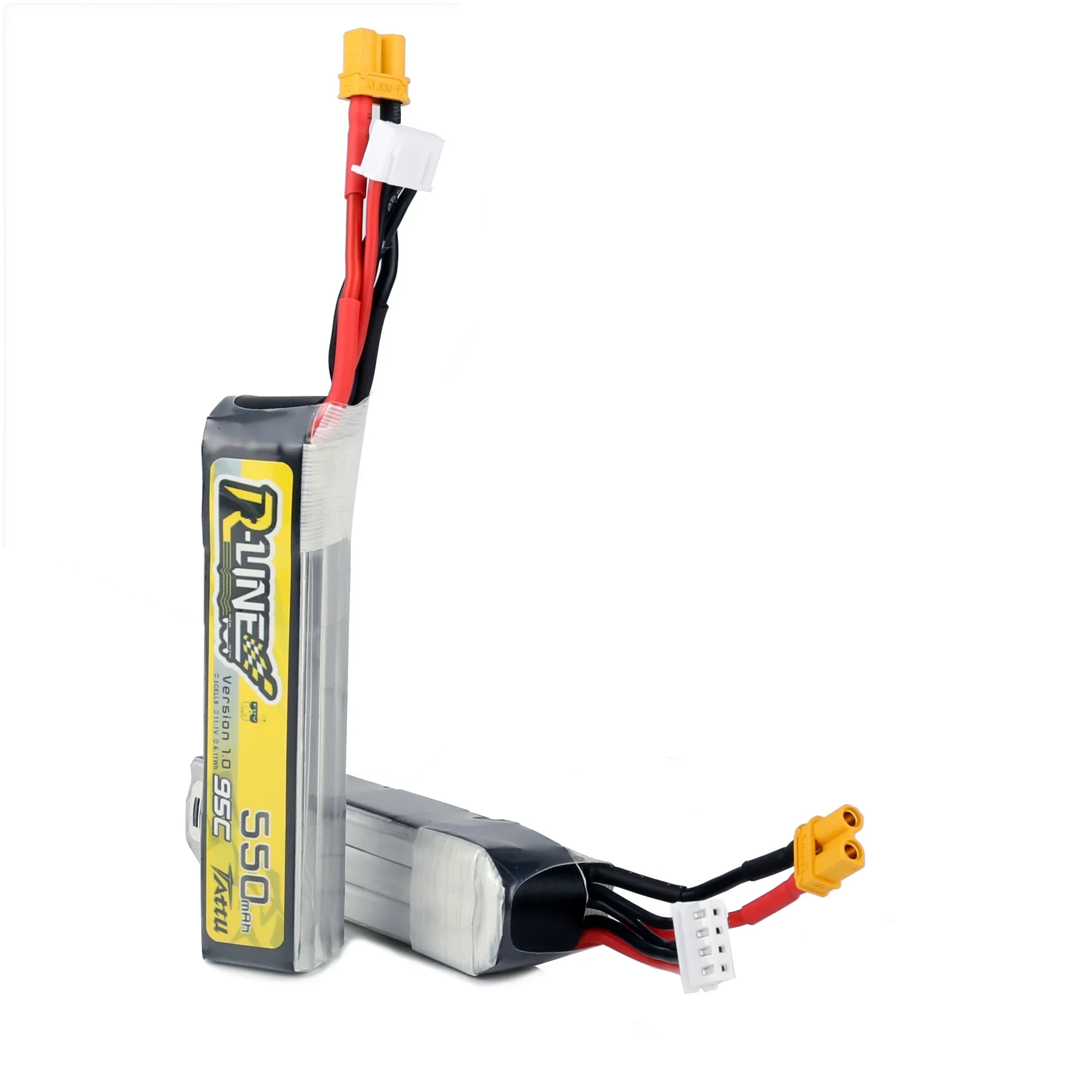 【2個セット】Tattu R-Line1.0 6S 95C 5100mAhリポ Tattu 5100mah 6S 95C 22.2V R-Line Lipo Battery with AS150 Plug