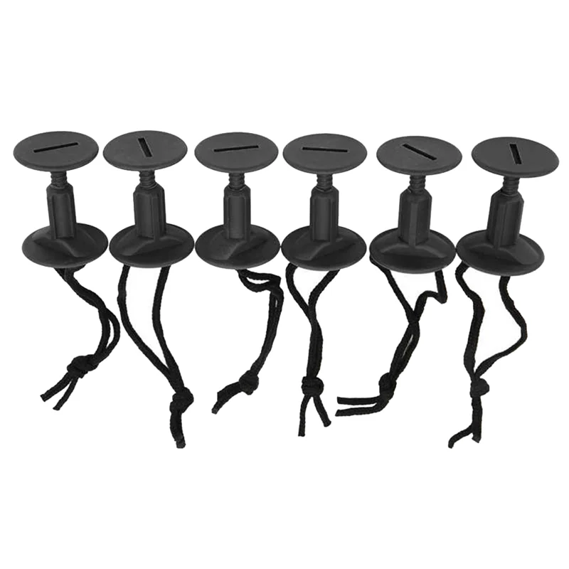 6 Pcs Surfboard Leash Plugs with Cords Strings Water Surfing Accessories Surf Leash Plug Bodyboard Accessory surfboard leash