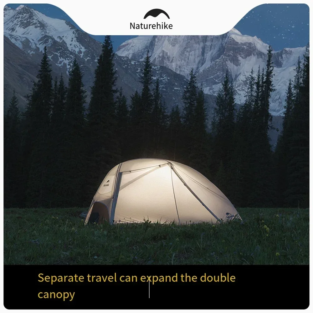 2/3 Person Waterproof and Windproof Lightweight Backpack Tent for Outdoor, Hiking, Camping, Mountaineering and Traveling