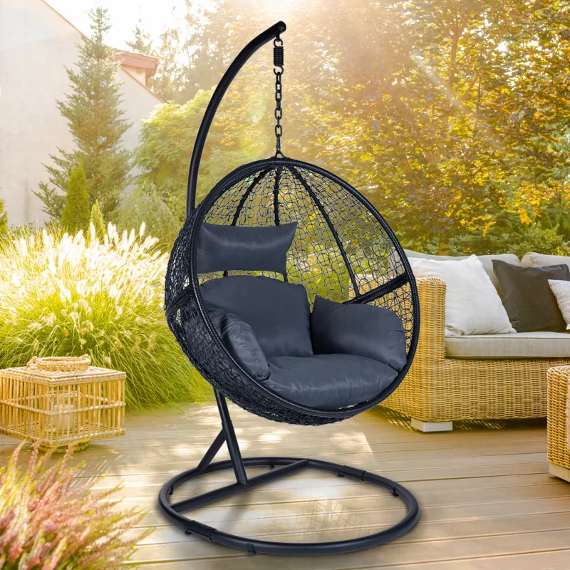 Altalena Poltrona Vimini Appesa Poltrona Sospesa Egg Rattan Ikea