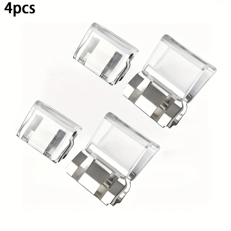 Clear Non-Slip Hemming Clips for Instant Trouser Shortening and Decoration