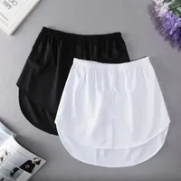 S-3XL femmes fausse chemise ourlet détachable sous-jupe jupe irrégulière queue Blouse ourlet Extender Mini jupe couche intérieure superposée 1
