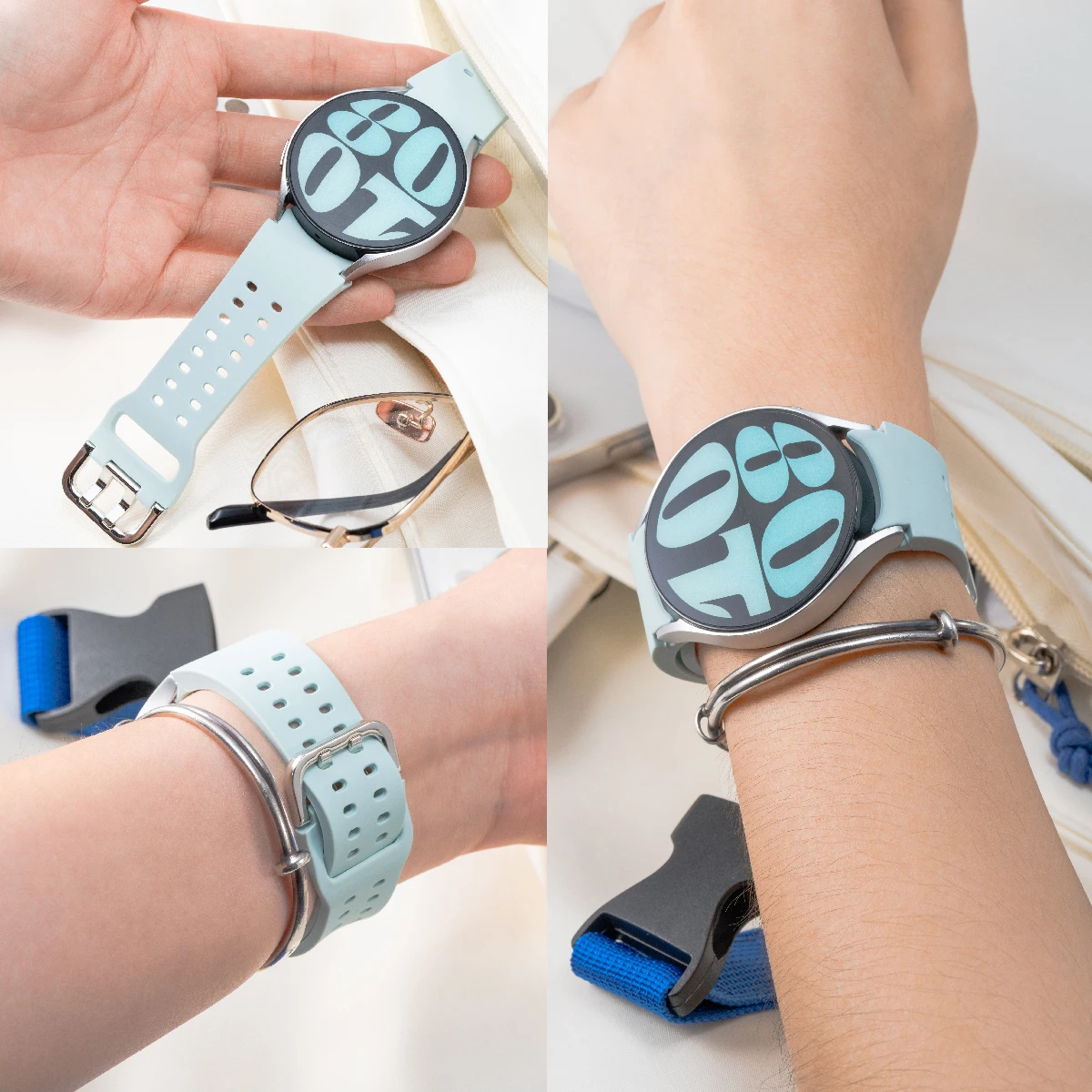 Quick Button Silicone Strap: Versatile and Stylish Smartwatch Bracelet Band