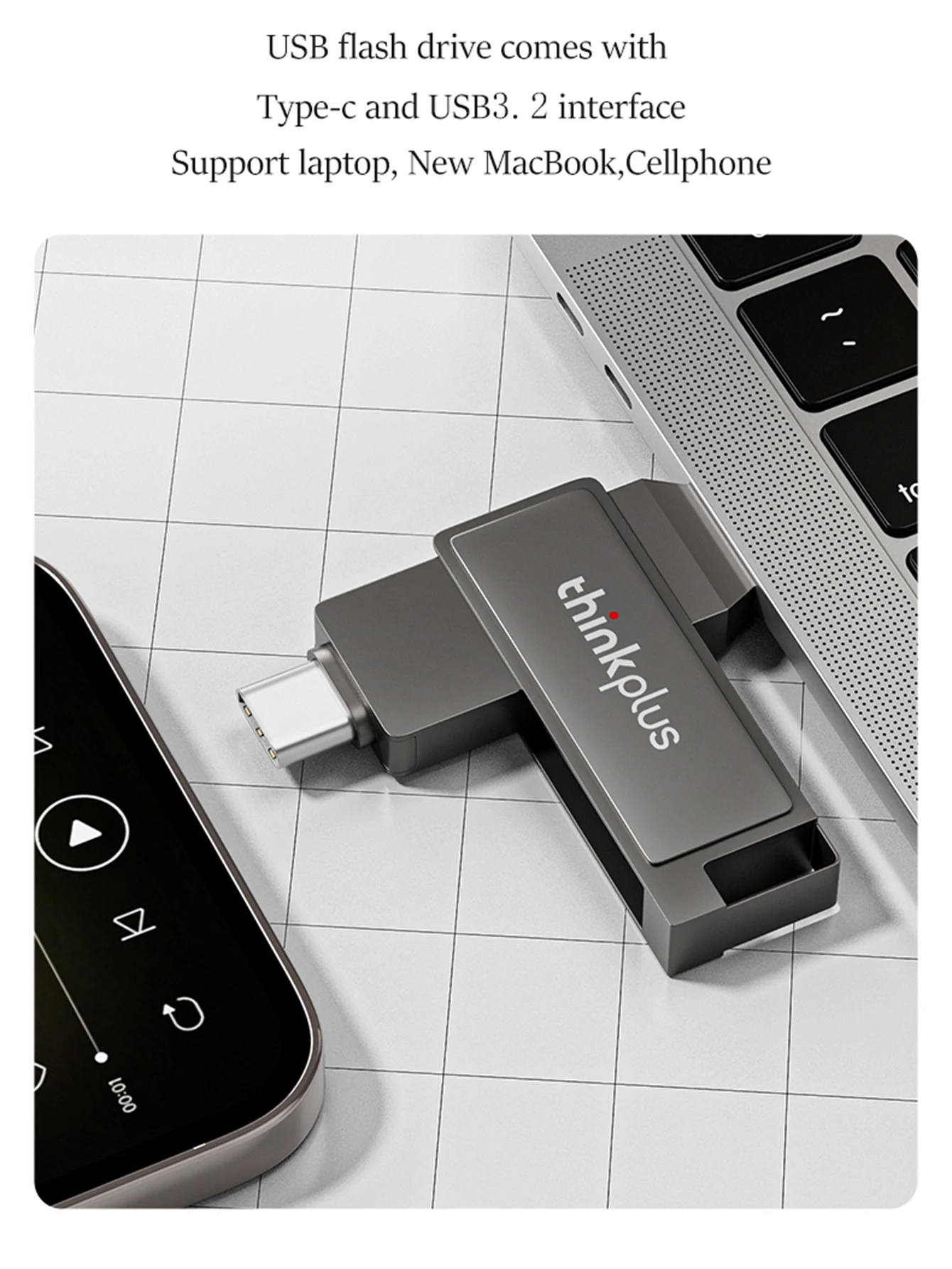 Lenovo Thinkplus USB 3.2 Flash Drive flash drive 32G 64G 128G 256G Options