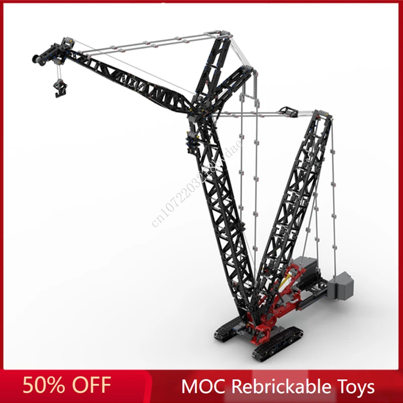 

1227PCS High-Tech Mechanical MOC MLC300 VPC Crawler Crane Model Building Blocks Technical Bricks DIY Creative Assembly Toy Gifts