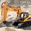 Huina 1535 1/14 Rc Excavator Remote Control  Truck Toy Excavator with Lights RC Trucks Tractor Model Engineering Car Toys Boys 3