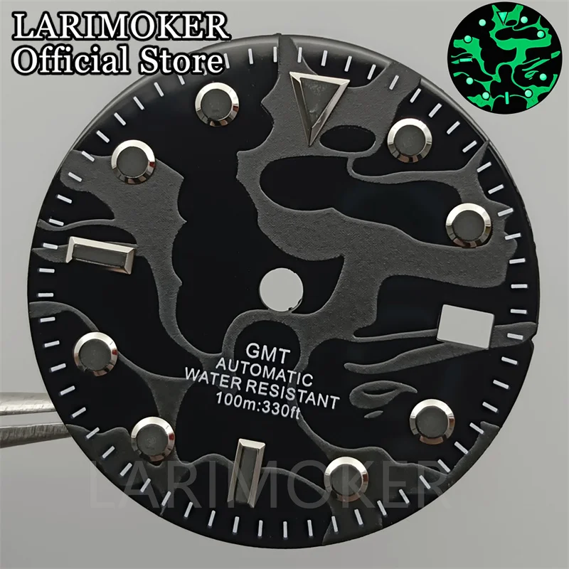 

Циферблат для часов LARIMOKER, 29 мм, стерильный, черный/синий/красный/желтый