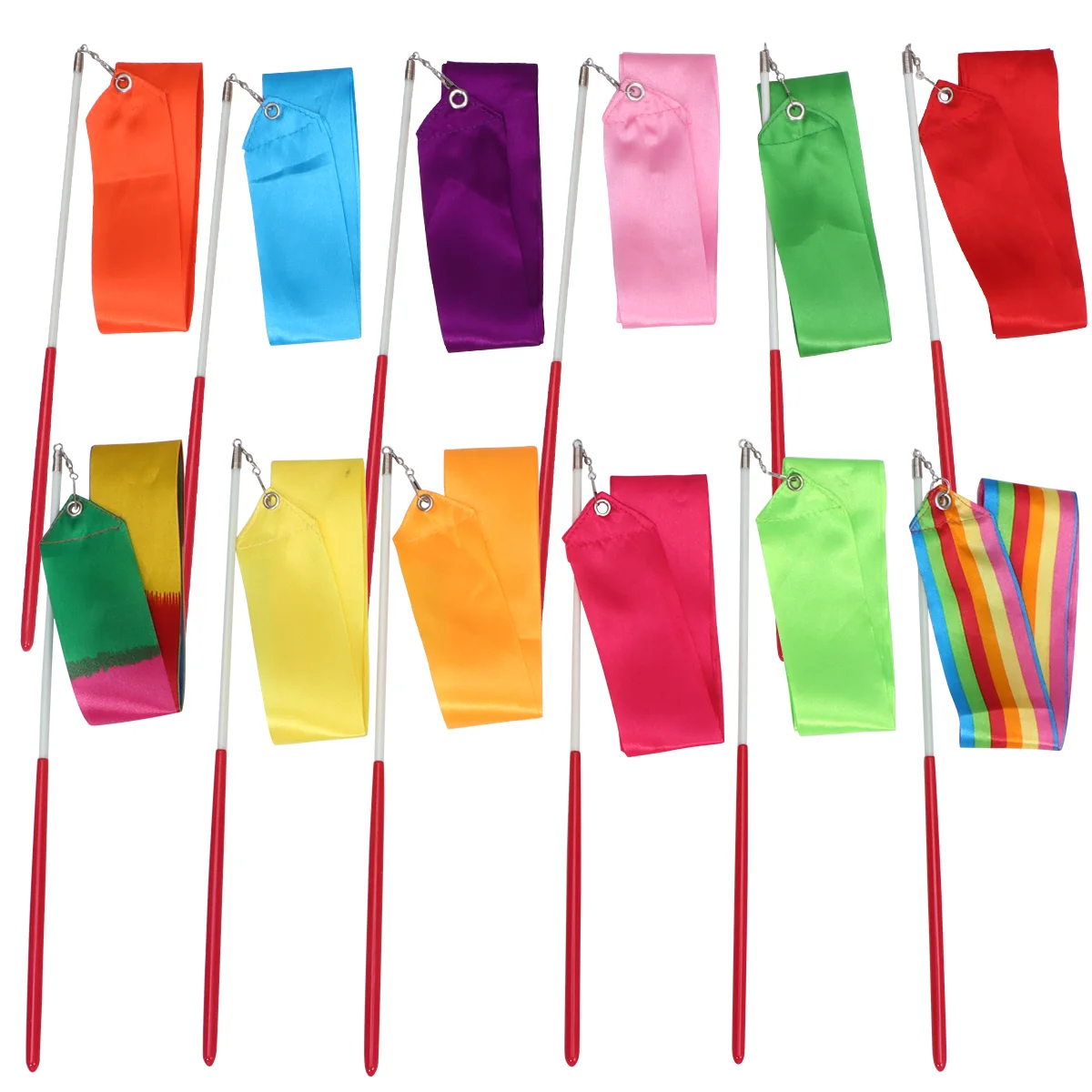 

Meters Rhythmic Art Gymnastics Ribbon with Stick Children Dancing Streamers Riband Rod for Gymnastics Dropshipping