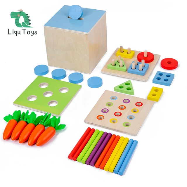 New Wooden Montessori Lock Box Educational Early Childhood Toys Memory Game  Learning Educational Training For Kids Gift - AliExpress