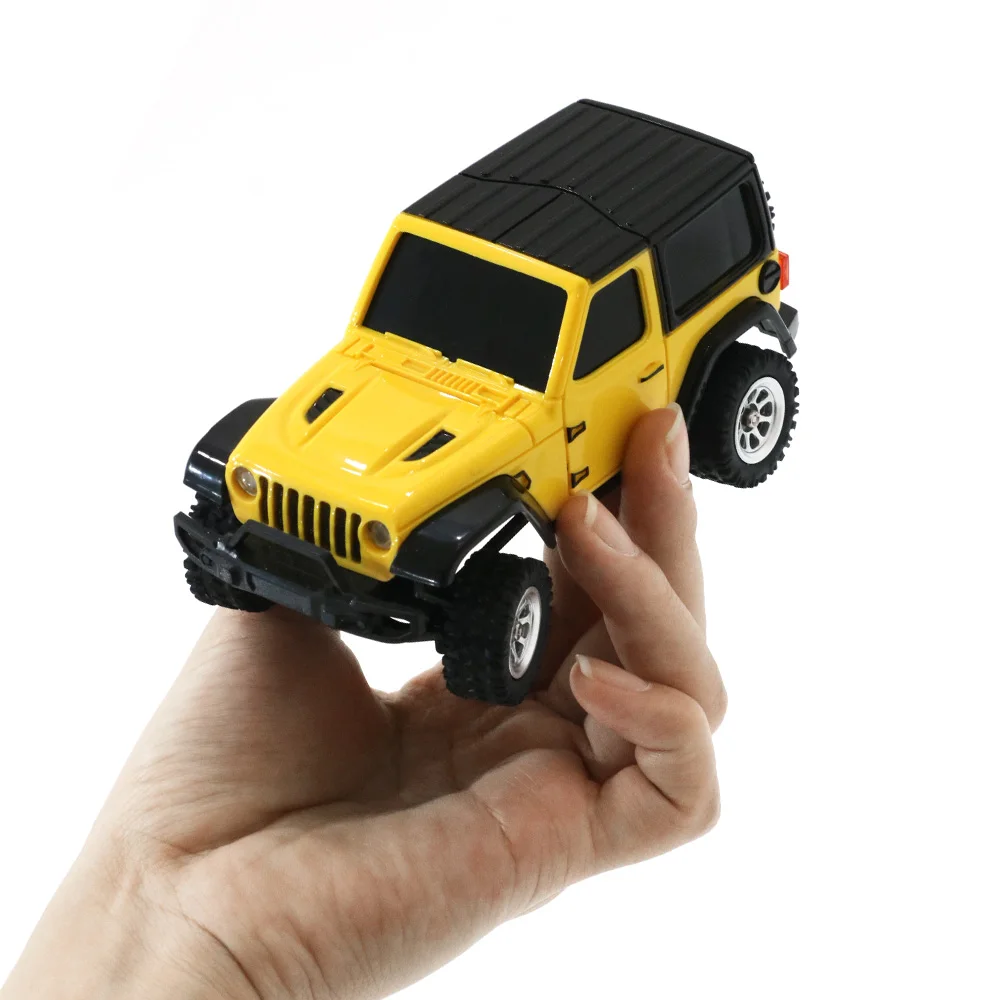 JIABAILE 3601 3602 1:36 Maßstab Micro 4WD RC Rock Crawler Offroad RTR Mit LED-Beleuchtung Mini Bürstenmotor USB-Aufladung – Detail 4