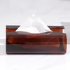 Modern Art Curved Acrylic Tissue Box, Stainless Steel Tissue Box, Table Center Napkin Holder, Living Room Tissue Storage Box 1