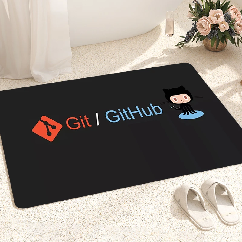 

Github Bath Mat Doormat Washable Non-slip Kitchen Rug Floor Mats Bedrooom Carpet Doormats Carpets Balcony Decorations Bathroom