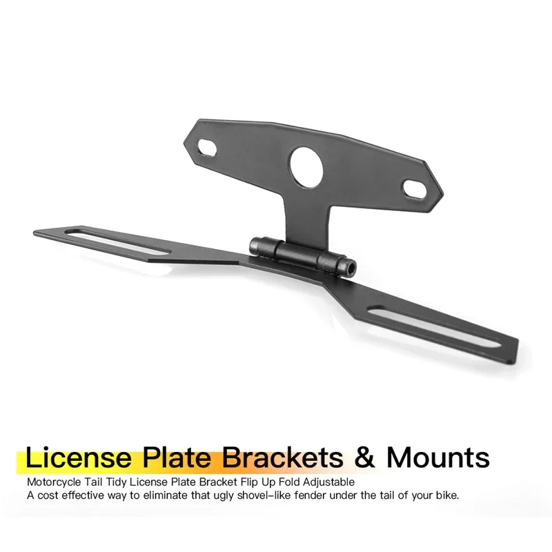 오토바이 후면 번호판 홀더: 번호판 및 테일 라이트용 접이식 브래킷