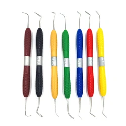 7 - Piece Dental Resin Filler Set with Silicone Handled Tools for Aesthetic Restoration (7 pieces)
