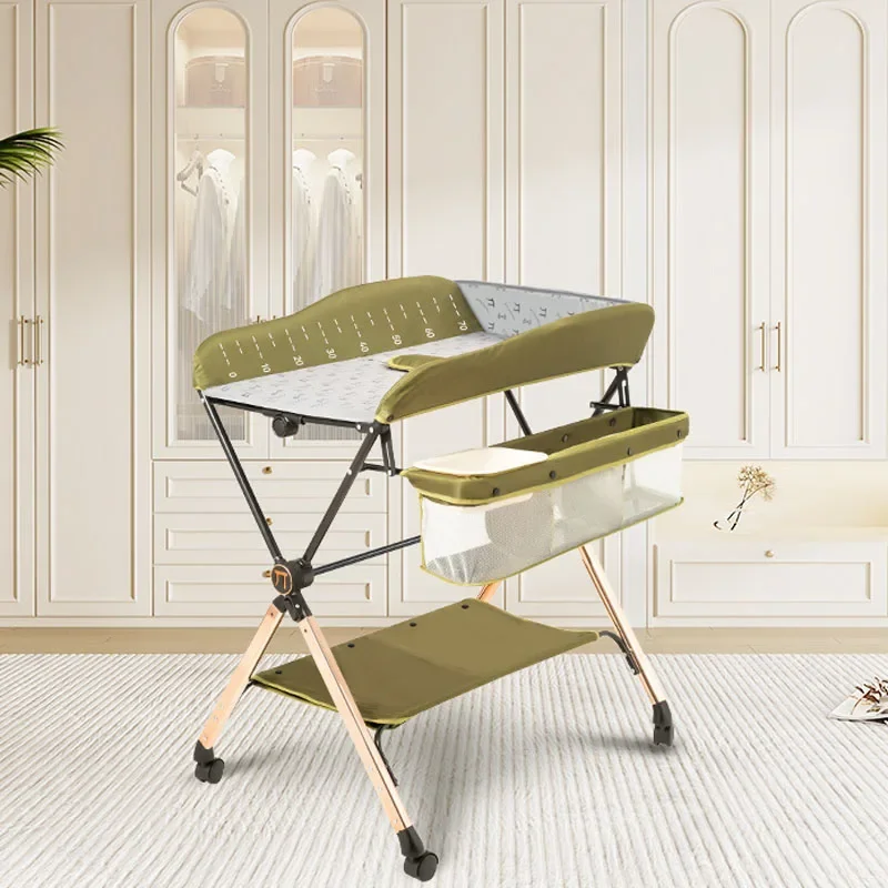 

Baby Changing Table Multifunctional Foldable Massage Touch Table Foldable Portable Changing Table Adjustable Baby Diaper Table