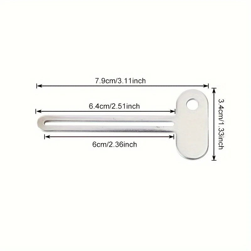 Stainless Steel Toothpaste Squeezer Tool Hair Oil Paint Rotate Dispenser for...