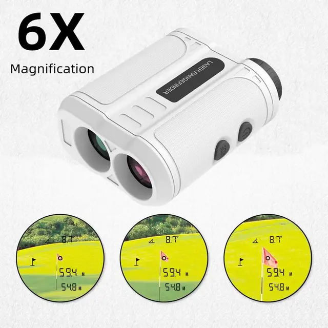 Golf Laser Rangefinder 500M 6x Telescope High-Precision Range Finder With Flag Lock Vibration Yards Slope Pin Distance Meter 6