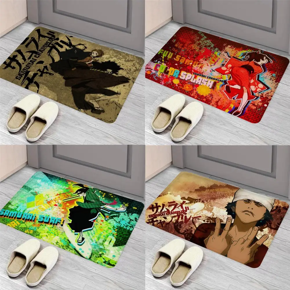 

Samurai Champloo Floor Mat Entrance Door Mat Nordic Style Home Doormat Bathroom-Toilet Mats Bedroom Hotel Decor Mat