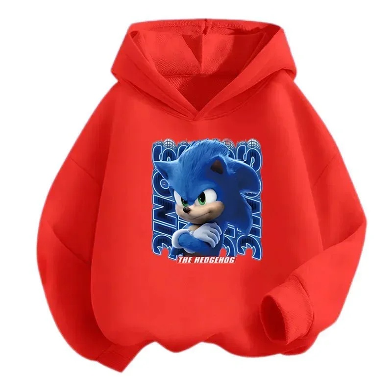 thumbnail image 1 of Sudadera con capucha Sonic Tops de 2 a 12 años, ropa de primavera 2024 para bebés, ropa de abrigo, sudadera para niños y niñas, ropa para madres y niños, 1 of 4