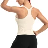 Attraco Women Sports Tank Tops Solid U Neck Racerback Slim Fit with Padded High Elastic Running Yoga Cycling Tops 5