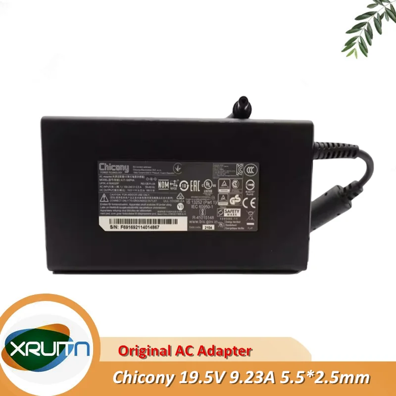 Caricabatterie Adattatore Ca Originale Chicony A17-180P4A 19.5V 9.23A 180W A180A025P Per Alimentatore Per Laptop Stealth Msi Gs63Vr Gp62Mvr Gs65