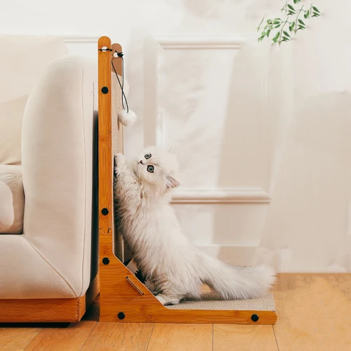 고양이 스크래처 고양이 스크래퍼 분리형 나무 스크래치 포스트, 고양이 훈련, 연삭 발톱 장난감, 가구 보호대, 새로운 스타일 2