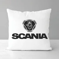 Duplex Printing Pillow Covers Decorative Sofa Cushions Scania Cushion Cover 45*45 Ornamental Pillows for Living Room Short Plush 2