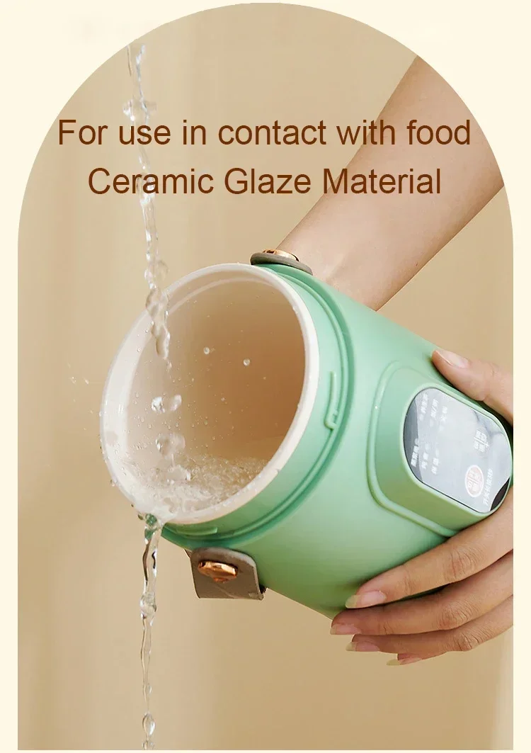 Description Picture 5 of itemElectric Kettle Rice Cooker Lunch Box Portable Mini Soup Stew Slow Cooking Pot Porridge Food Steamer Noodles Pasta Heater Hotpot