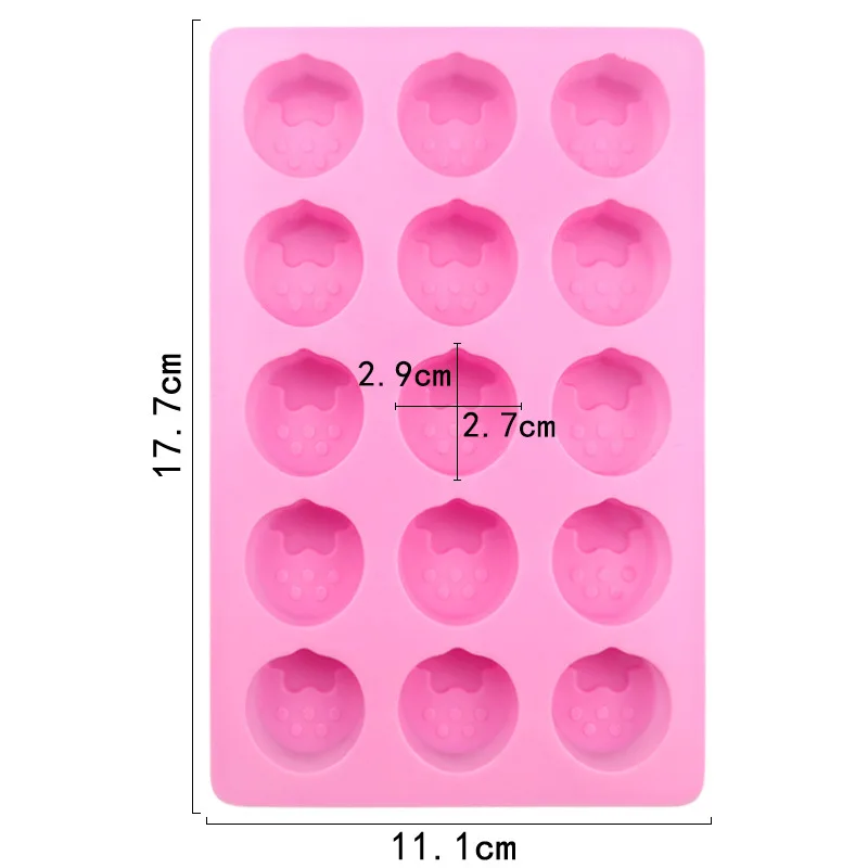 Aomily Mini Heart Silicone Mold 14 Cavity for Soap Bath Bombs Scented Wax  Melts