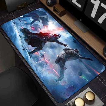 PC Gaming Non-slip Mouse Pad 400x900mm Lock Edge Keyboard Mouse Mat Large Gamer Rubber Antislip Base Desk Mat Star Wars Mousepad 1