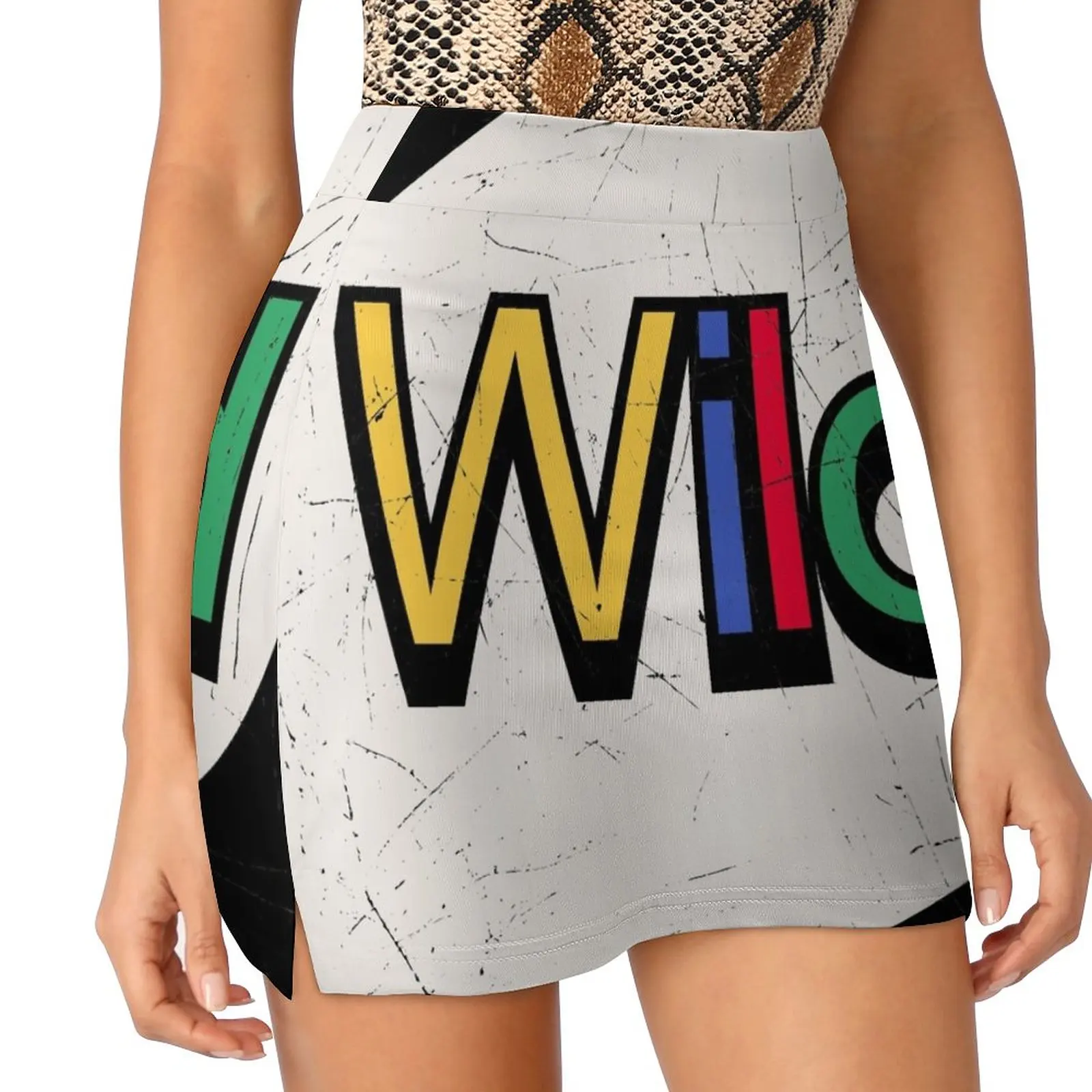 

WILCARD B!#ches! Funny Retro Wild card redesign Light proof trouser skirt Kawaii Women's summer skirt