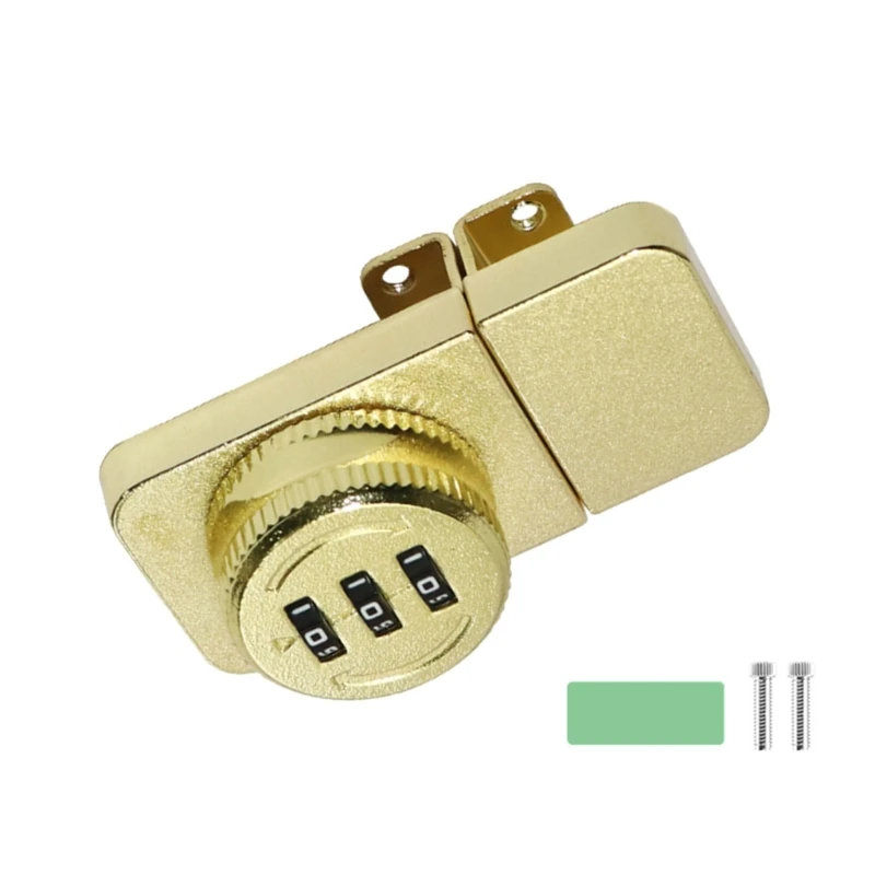 Keyless Privacy Password Lock Rotary Latches 3Digit Combination Cabinet Lock