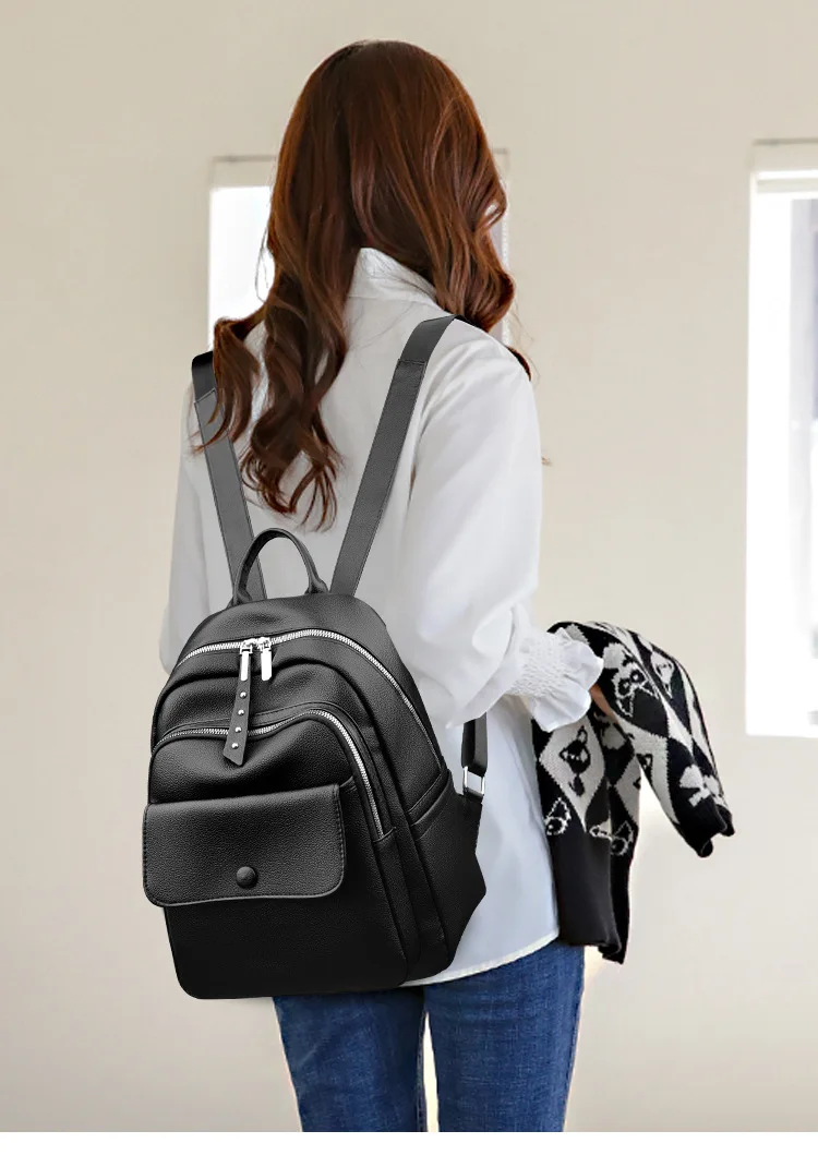 Tagesrucksack für Damen, Laptop-Rucksäcke, Schultasche mit mehreren Taschen für Mädchen im Teenageralter, großer Outdoor-Reiserucksack – Detail 13