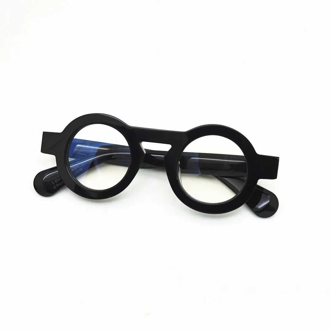 Belight Optical Belgium Designer Theo Round Thick Italy Acetate Glasses Eyewear Spectacle Frame Men Women Eyeglasses